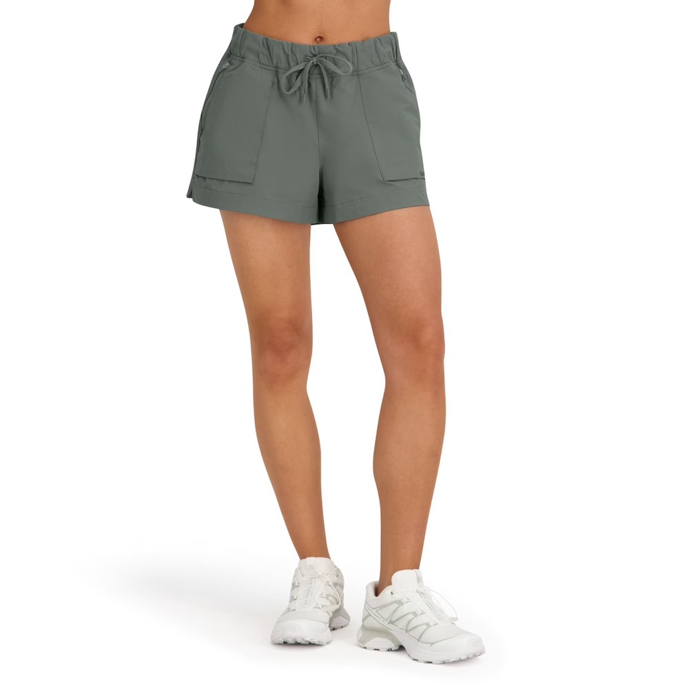 NWT Outdoor Voices Womens RecTrek Short Green XL Athletic Hiking 3.5 Inseam